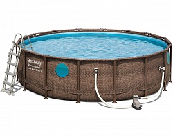 Каркасный круглый бассейн Steel Pro Bestway 56725 (488х122 см)