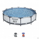 Каркасный круглый бассейн Steel Pro Bestway 56416 (366х76 см) с фильтром Каркасный круглый бассейн Steel Pro Bestway 56416 (366х76 см) с фильтром