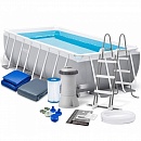 Каркасный прямоугольный бассейн Intex 26792 (488x244x107 см) Prism Rectangular Frame Pool Каркасный прямоугольный бассейн Intex 26792 (488x244x107 см) Prism Rectangular Frame Pool
