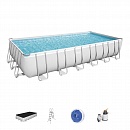 Каркасный прямоугольный бассейн Power Steel Bestway 56475 (732х366х132 см) Каркасный прямоугольный бассейн Power Steel Bestway 56475 (732х366х132 см)