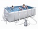 Каркасный прямоугольный бассейн Steel Pro Bestway 56457 (412x201x122 см) Каркасный прямоугольный бассейн Steel Pro Bestway 56457 (412x201x122 см)