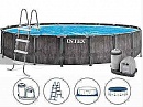 Каркасный круглый бассейн Intex GreyWood 26744 (549x122 см) Prism Frame Pool Каркасный круглый бассейн Intex GreyWood 26744 (549x122 см) Prism Frame Pool