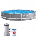 Каркасный круглый бассейн Intex Prism 26712 (366х76 см) Frame Pool Каркасный круглый бассейн Intex Prism 26712 (366х76 см) Frame Pool