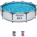 Каркасный круглый бассейн Steel Pro Bestway 56408 (305х76 см) Каркасный круглый бассейн Steel Pro Bestway 56408 (305х76 см)